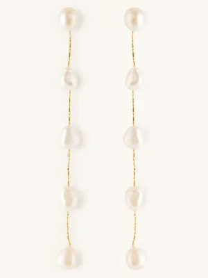 Nicola | 5 Pearl Drop Statement Earrings