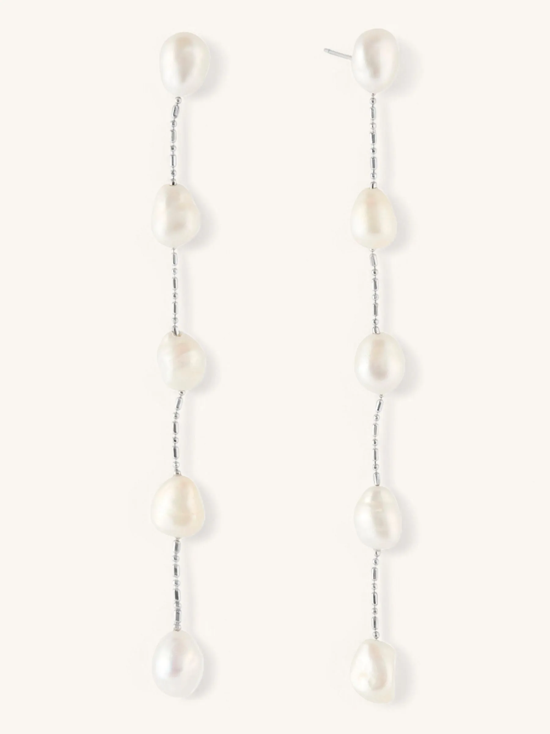 Nicola | 5 Pearl Drop Statement Earrings