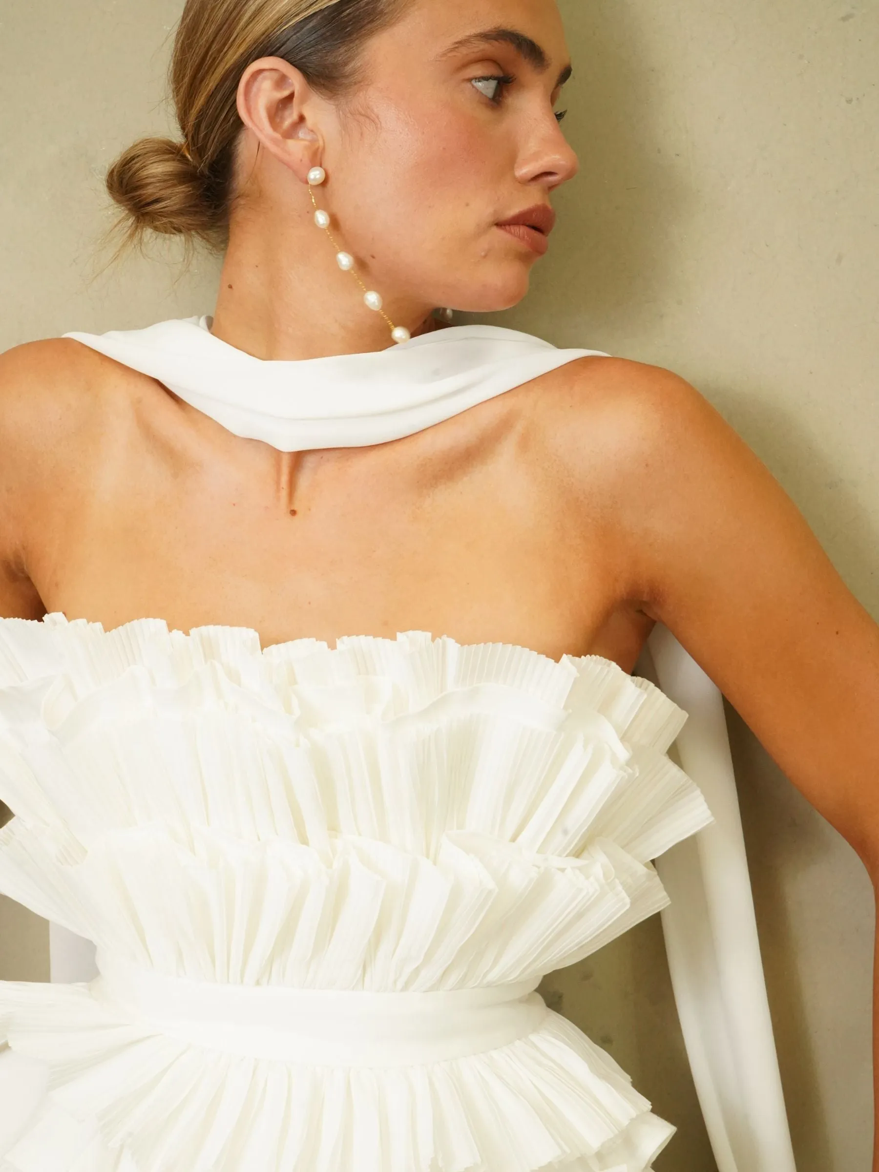 Nicola | 5 Pearl Drop Statement Earrings