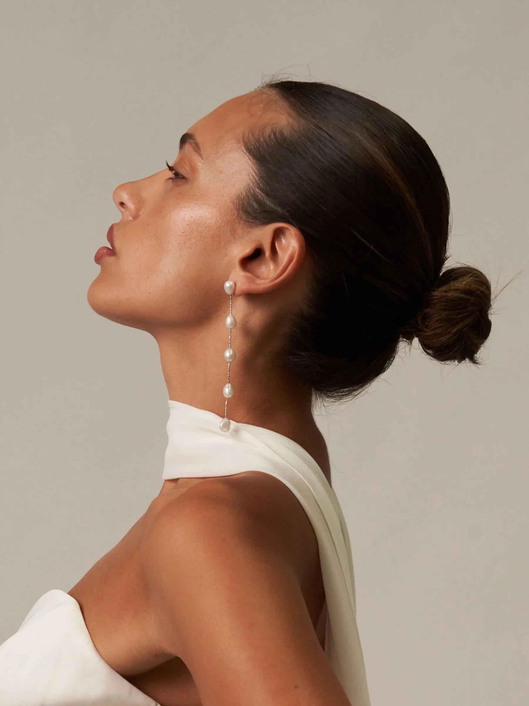 Nicola | 5 Pearl Drop Statement Earrings