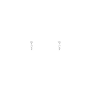 Noa Beaded Earrings - Silver