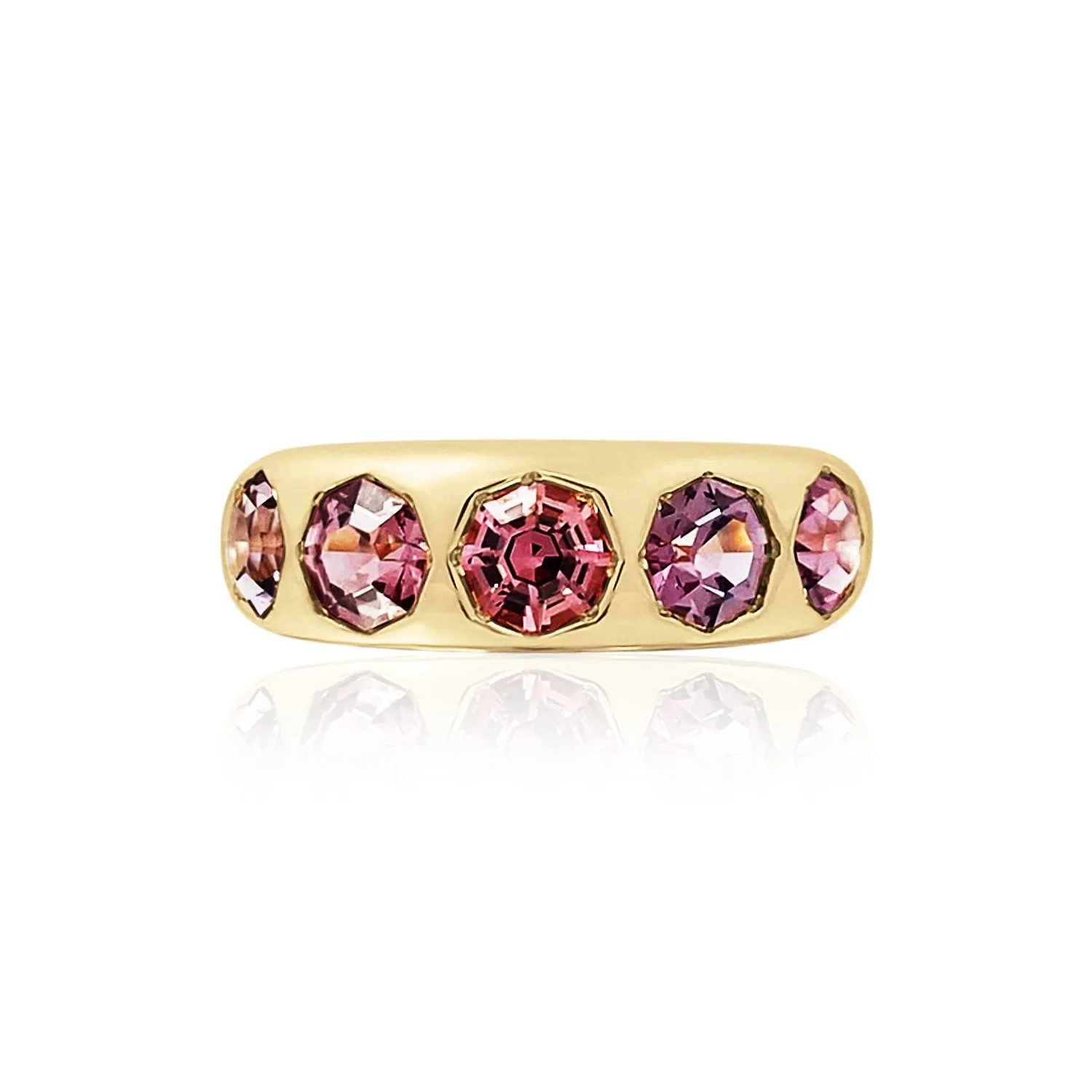 Octagonal Spinel Nomad Dome Ring