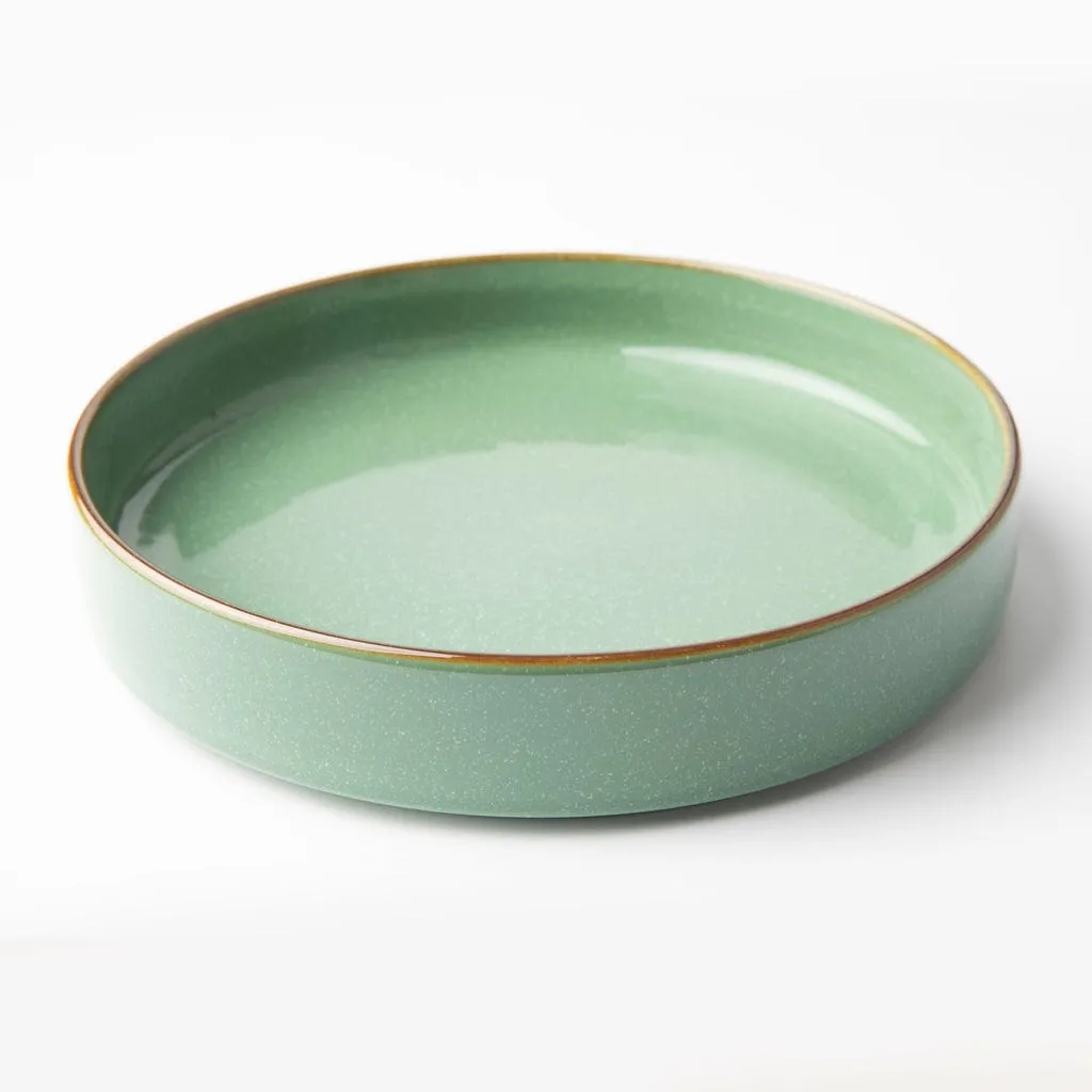 Omada Flat Stackable Pasta Bowl Green OM-0000039