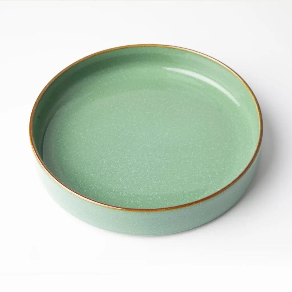 Omada Flat Stackable Pasta Bowl Green OM-0000039