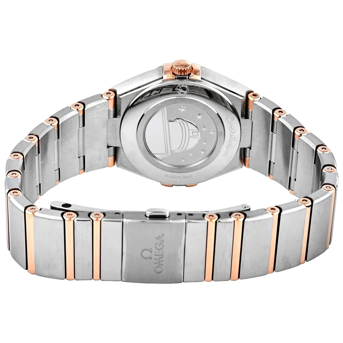 Omega Constellation Manhattan Quartz Diamond Brown Dial Ladies Watch 131.25.28.60.63.001