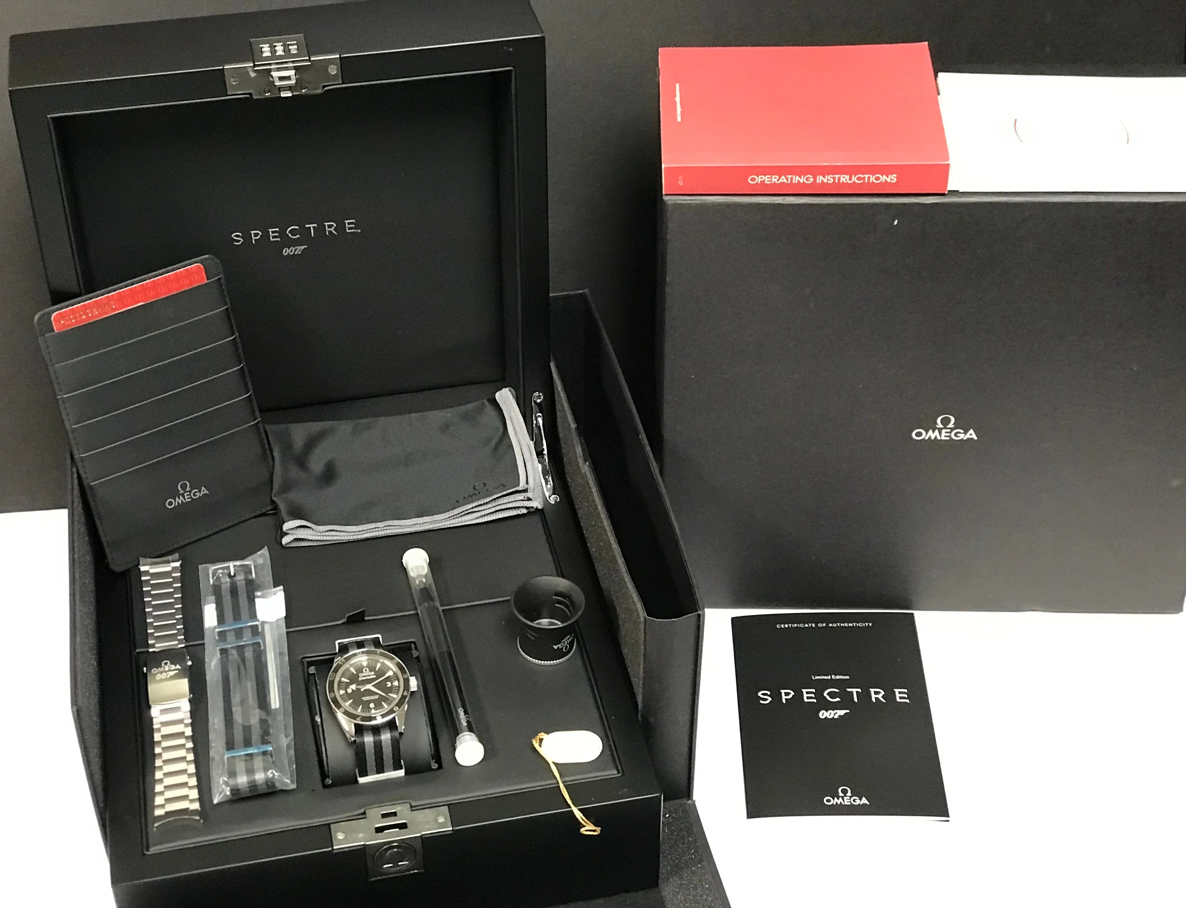 Omega Seamaster 300 L.E James Bond Spectre 233.32.41.21.01.001 Black Dial Automatic  Men's Watch