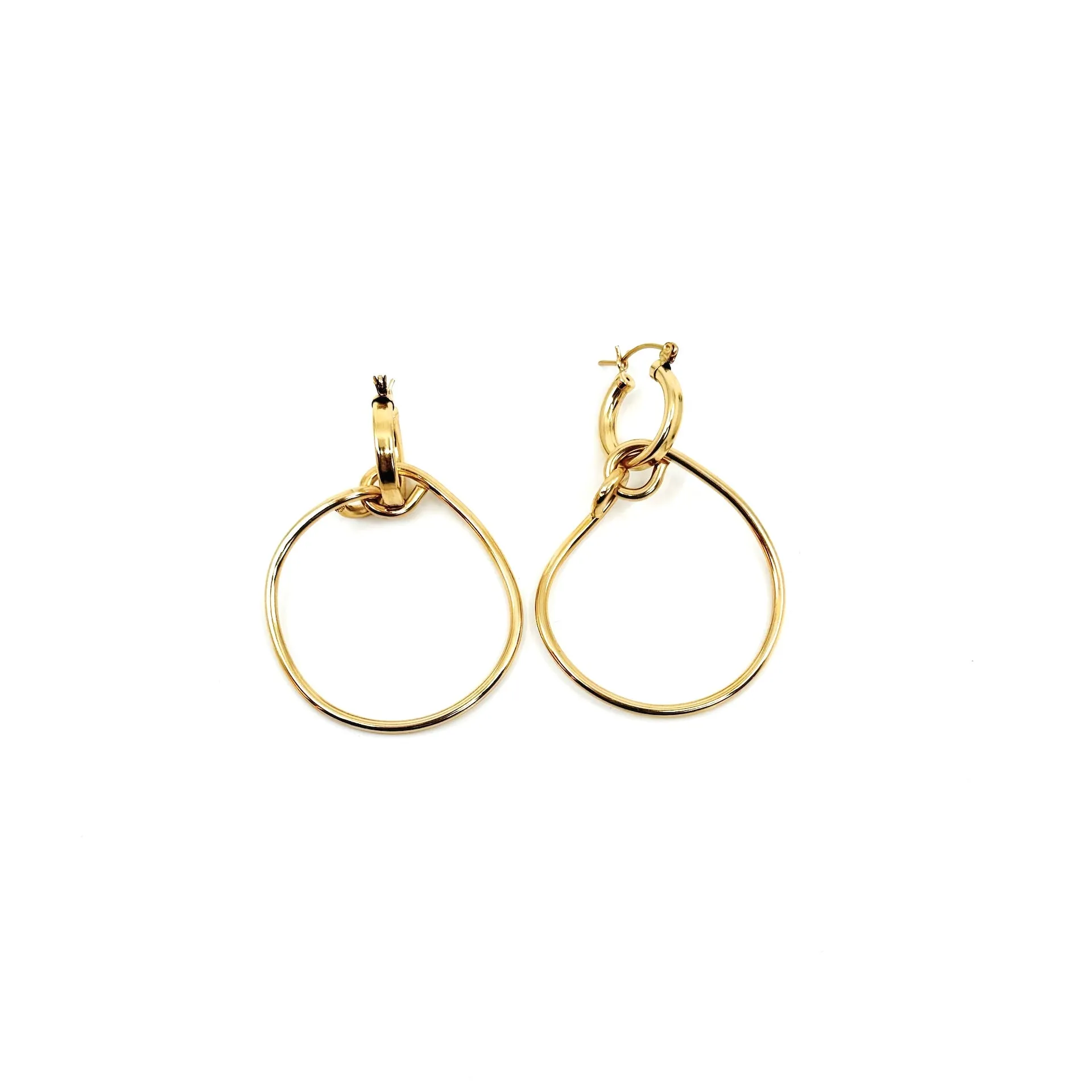 Organic Double Hoops