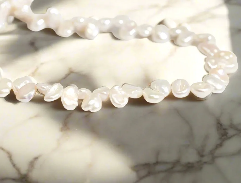 Organic fresh water pearl necklace