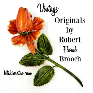 Originals by Robert Vintage Floral Brooch