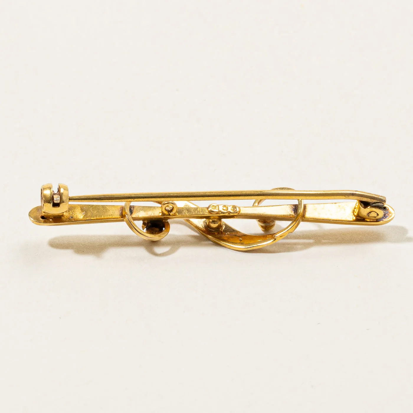 Ornate Seed Pearl Brooch