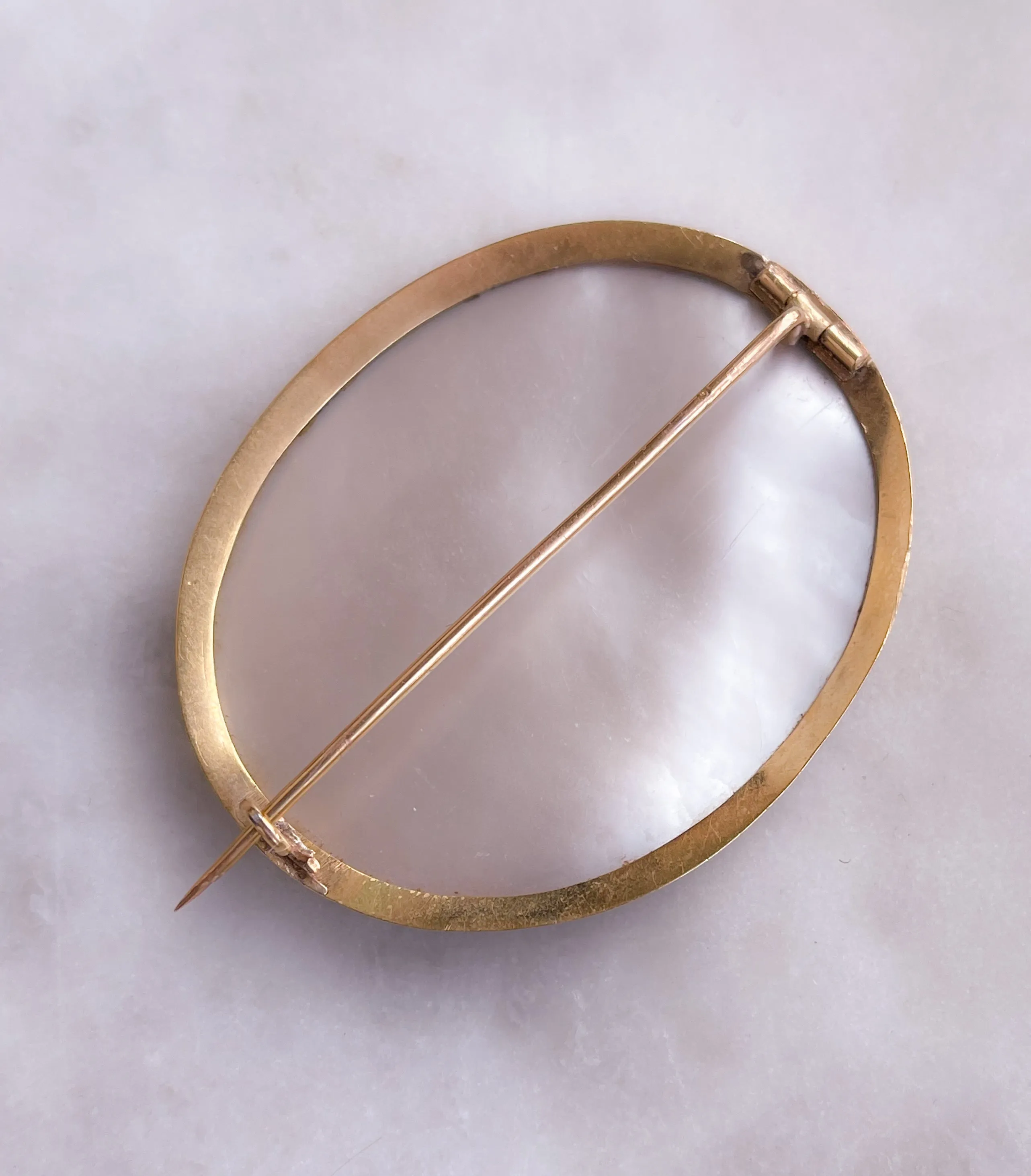 Outstanding French 18k Tableau Brooch