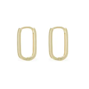 Oval Hoop Earrings