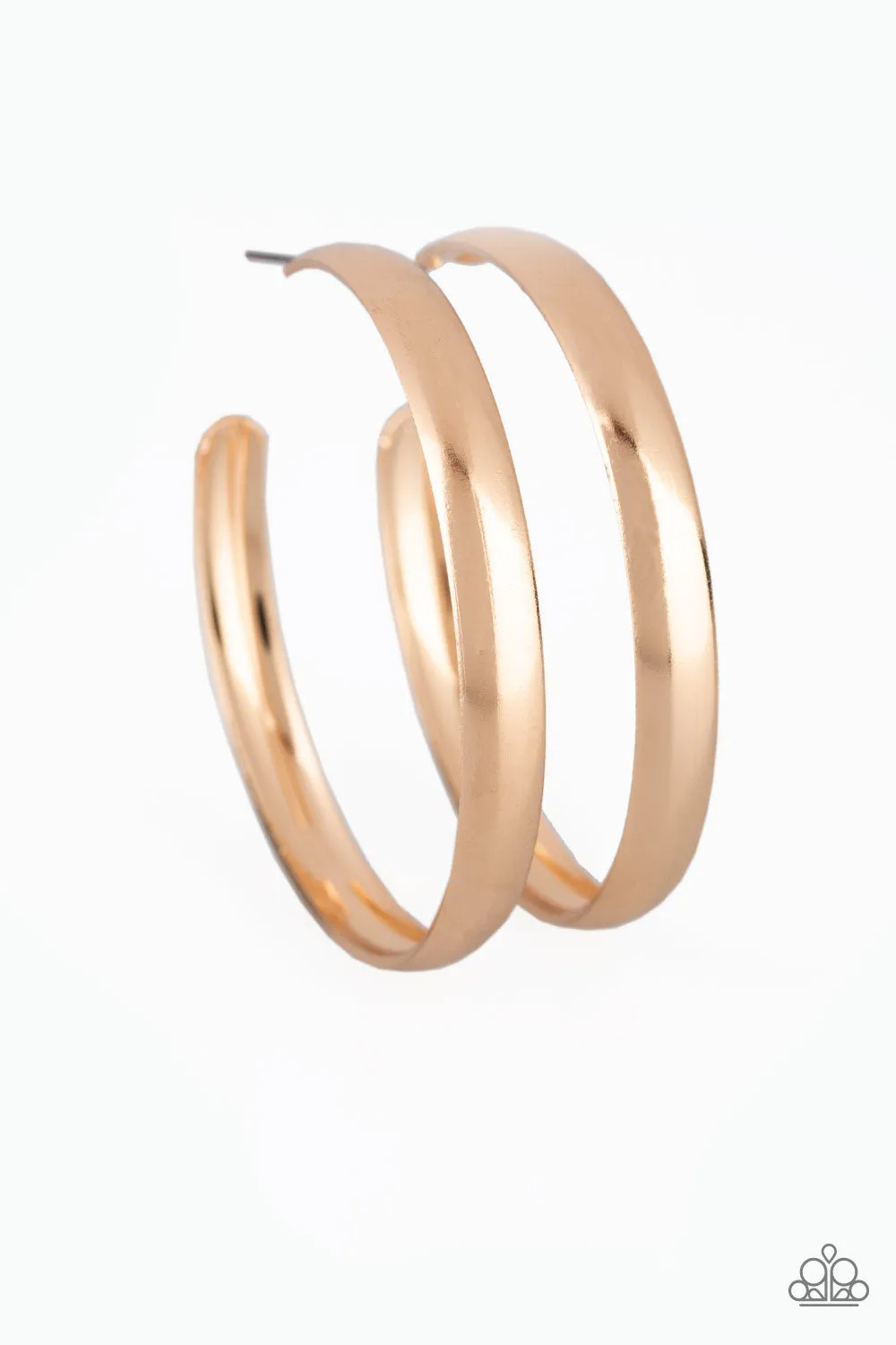 Paparazzi -A Double Feature Gold Earrings