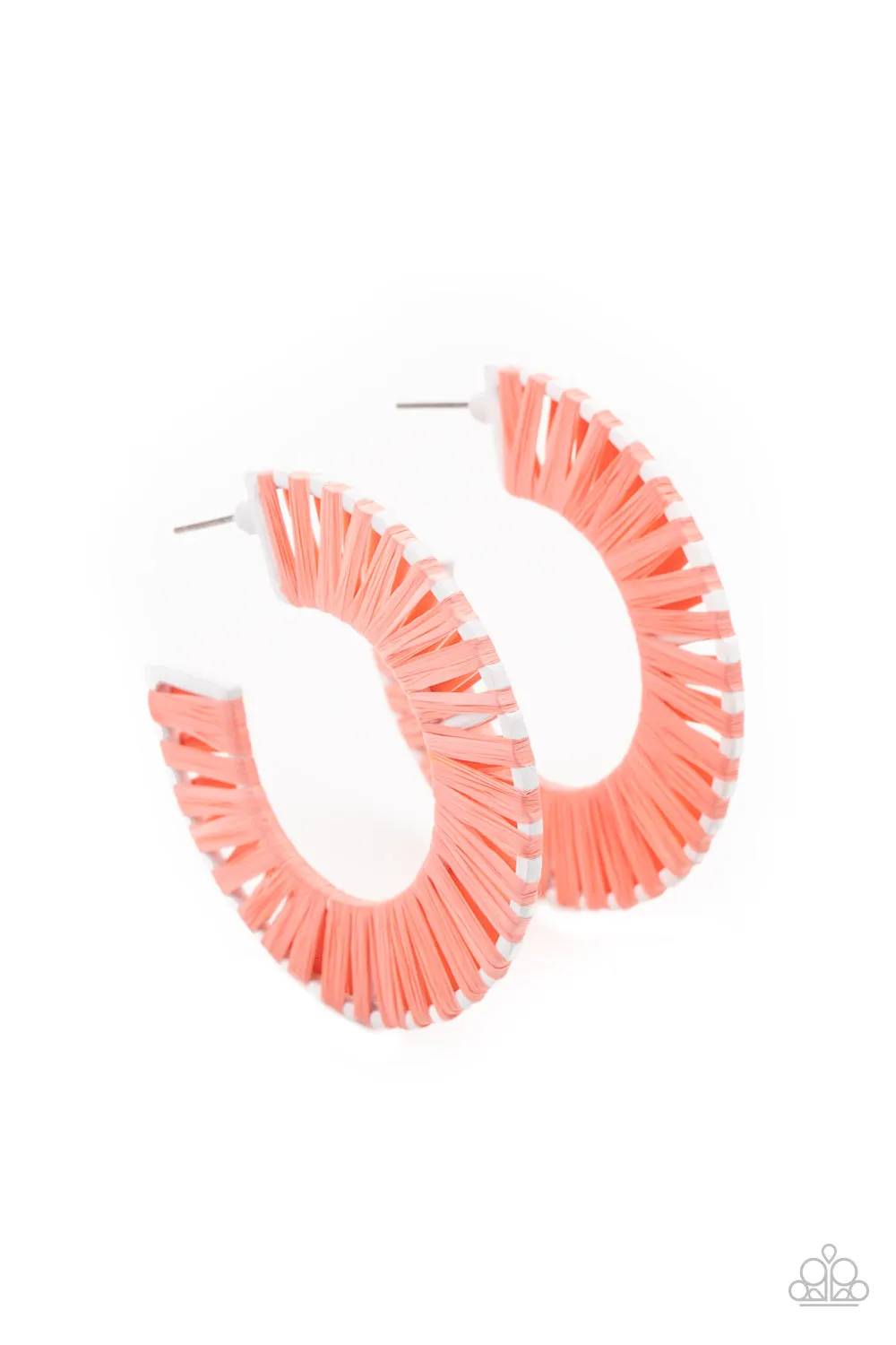 Paparazzi Everybody Conga! - Orange Hoop Earrings