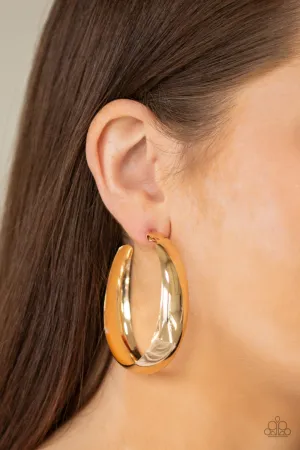 Paparazzi -Gypsy Goals - Gold Earrings