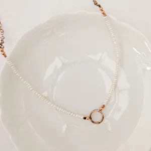 Patina and Pearls in Classic Petite - Necklace