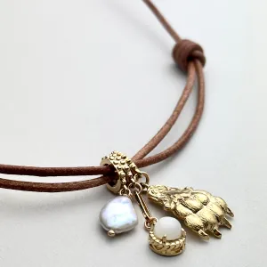 Peace   Hope   Strength Charm Necklace