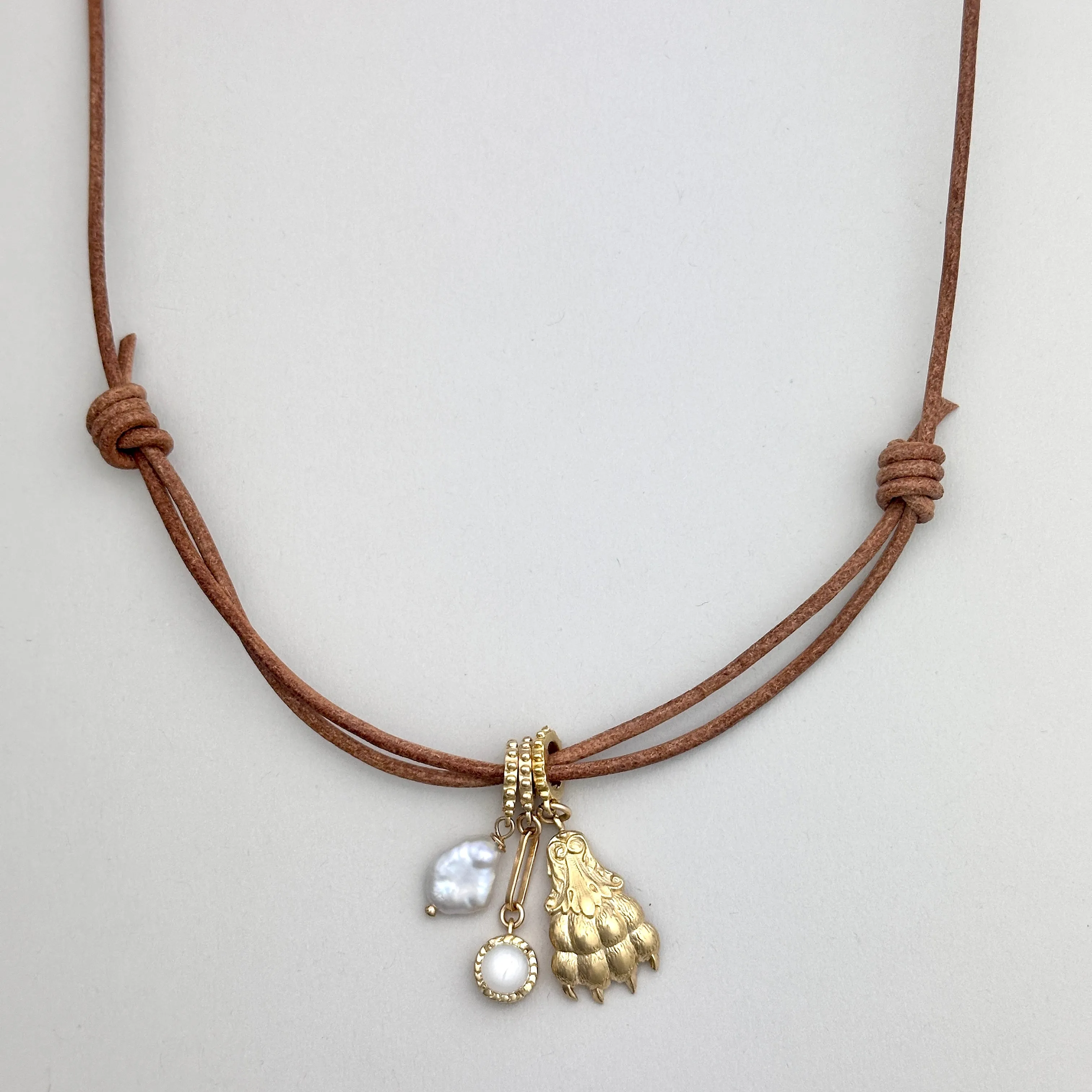 Peace   Hope   Strength Charm Necklace