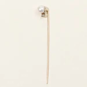 Pearl & Old European Cut Diamond Pin | 7mm Pearl, 0.04ct |