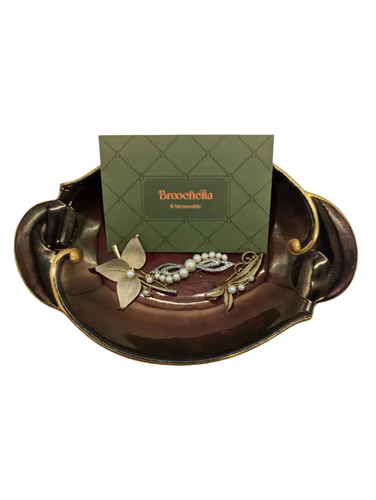 Pearl Reverie Vintage Brooch Set