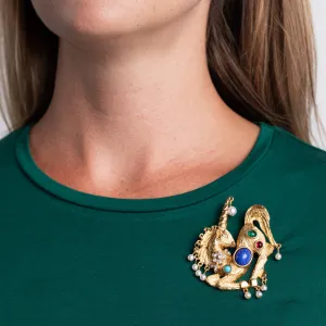 Pearl Unicorn Pin