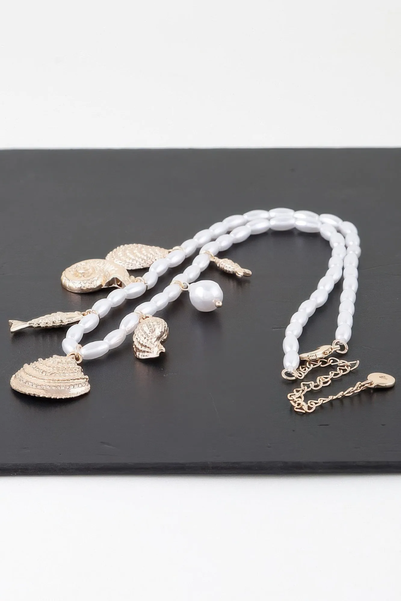Pearled Under The Sea Charm Necklace