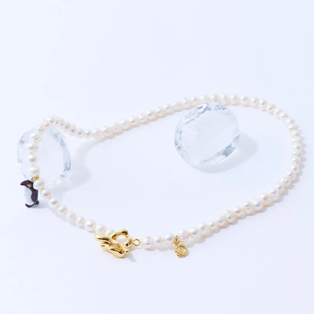 Penguin Baroque Freshwater Pearl Necklace【Japan Jewelry】