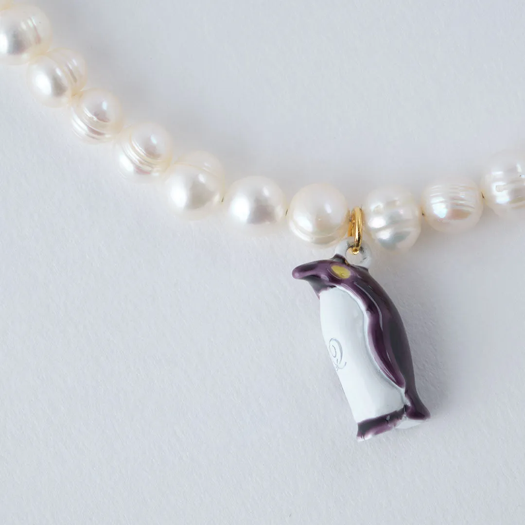 Penguin Baroque Freshwater Pearl Necklace【Japan Jewelry】