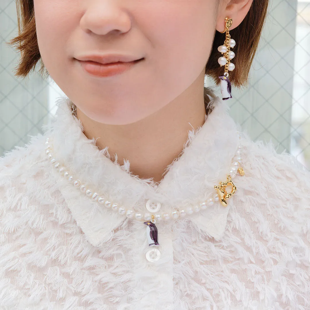 Penguin Baroque Freshwater Pearl Necklace【Japan Jewelry】