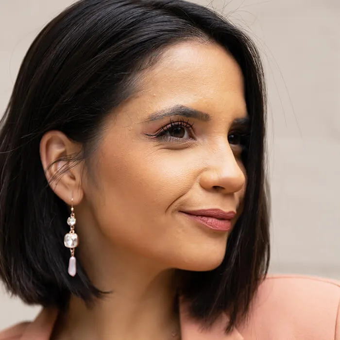 Perla Swarovski Pearl Drop Earrings