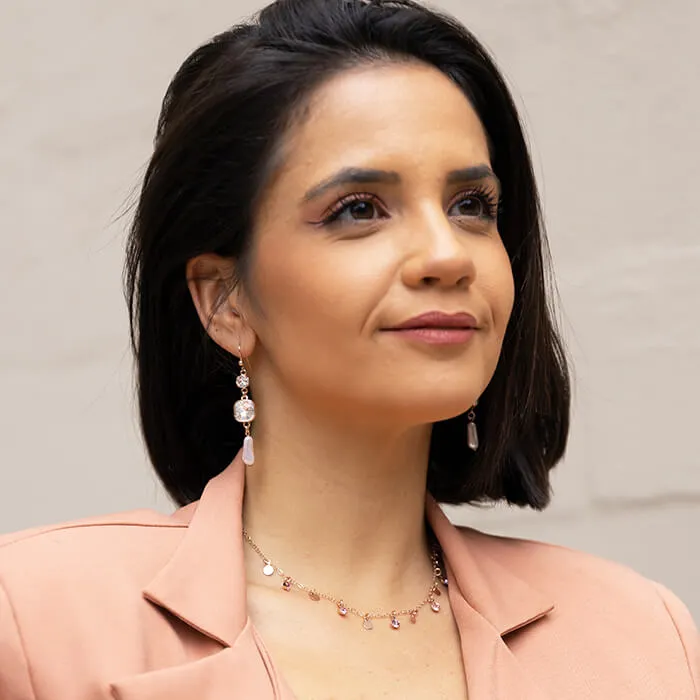 Perla Swarovski Pearl Drop Earrings