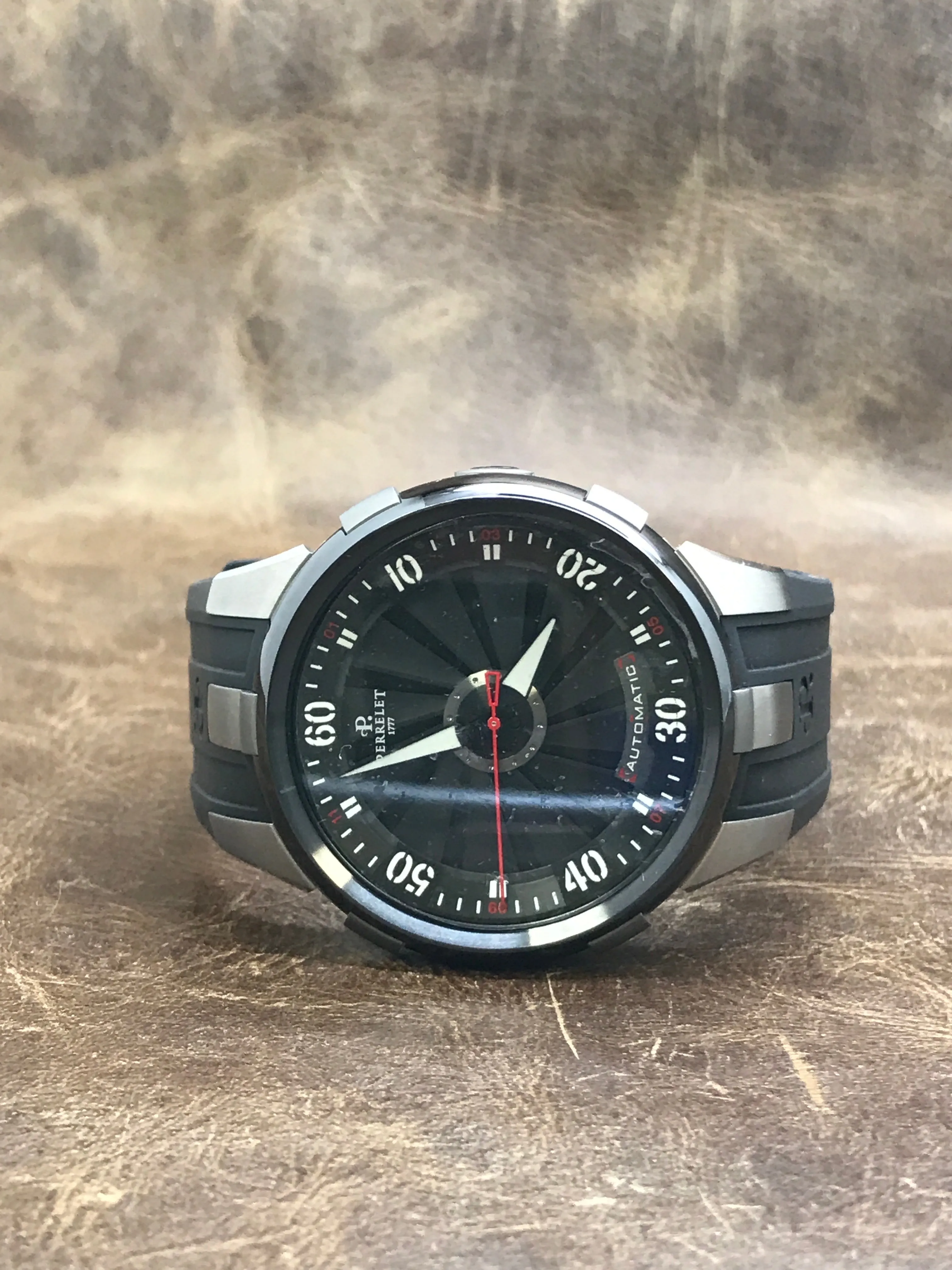 Perrelet Turbine XL A1050 Black Dial Automatic Men's Watch