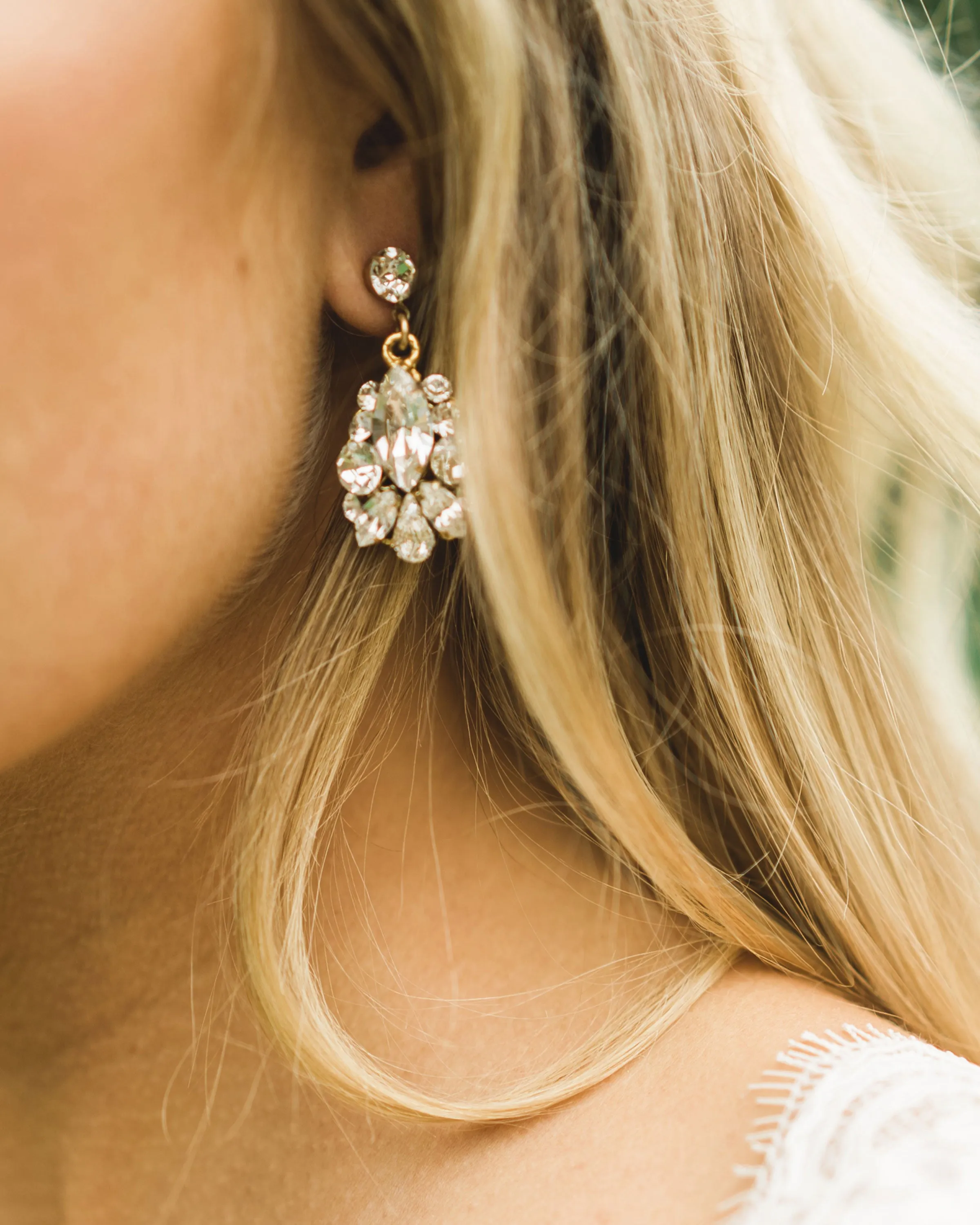 Petite Crystal Drop Earrings