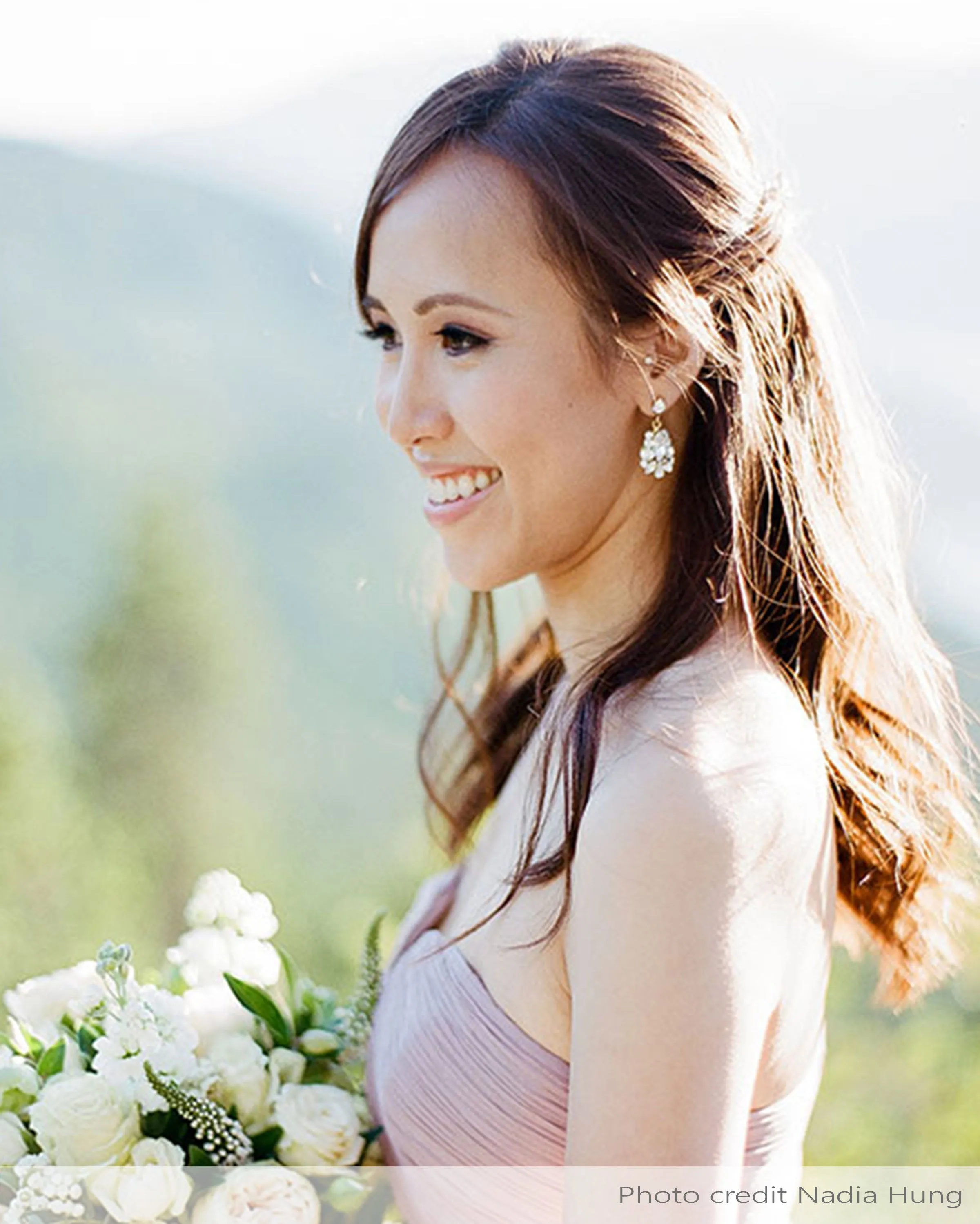 Petite Crystal Drop Earrings