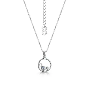 Phoebe Pendant  / Necklace - Rhodium