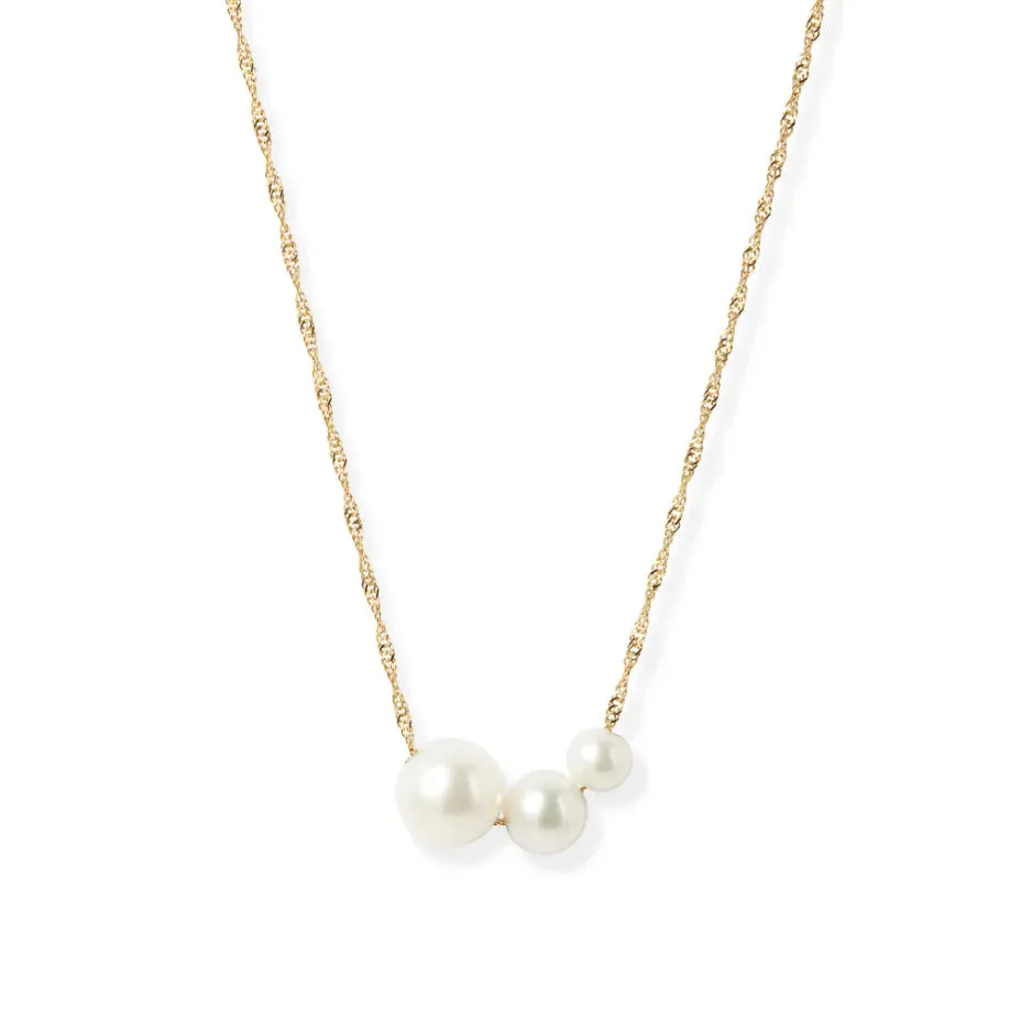 Poppy Finch Gradual Pearl Pendant Necklace