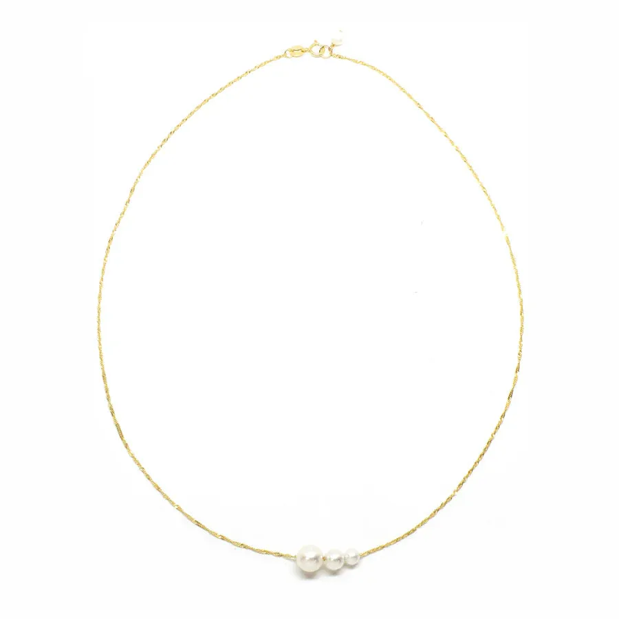 Poppy Finch Gradual Pearl Pendant Necklace