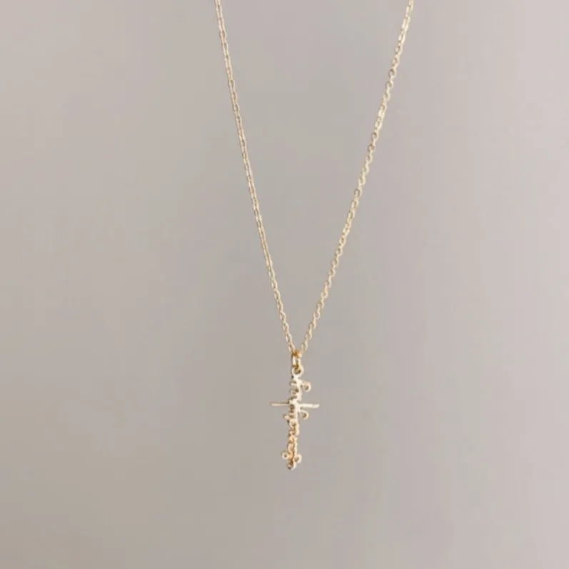 *PRE-ORDER Custom Vertical Handwritten / Font Script Gold Filled Necklace