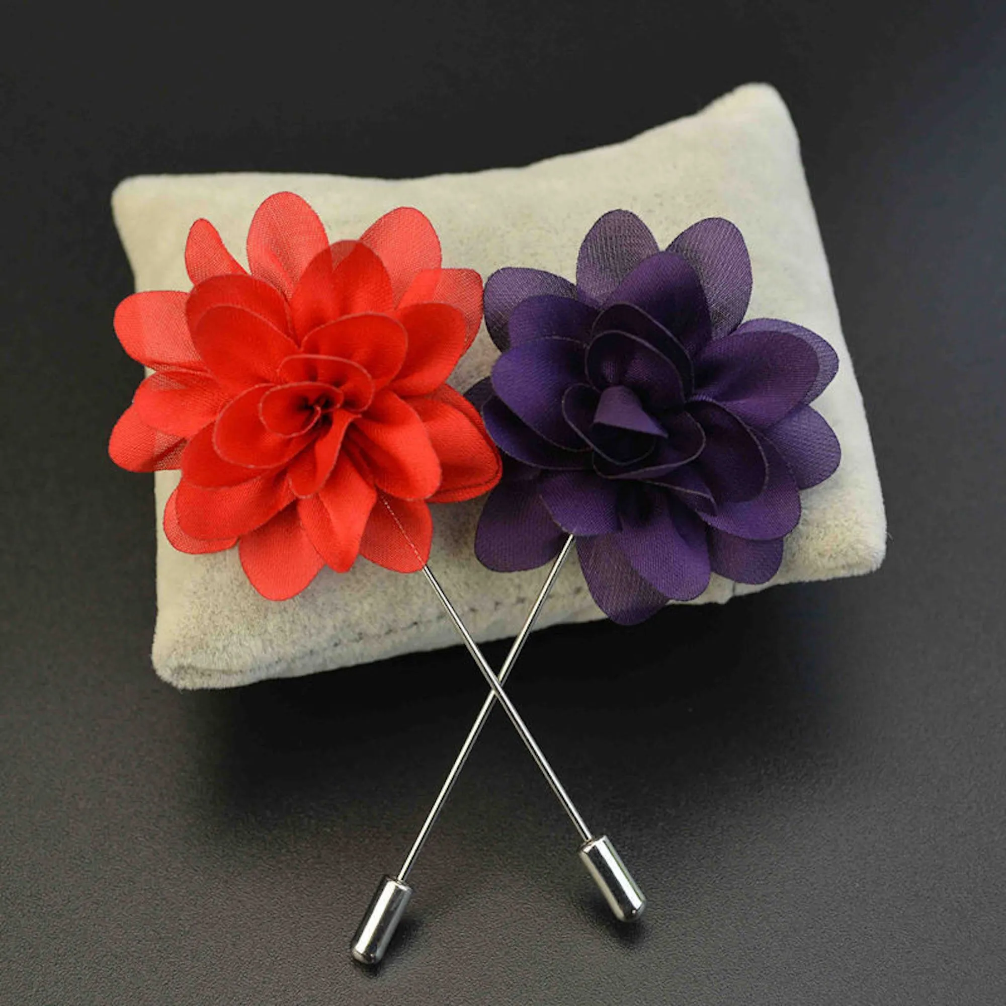 Purple Floral Petals Lapel Pin