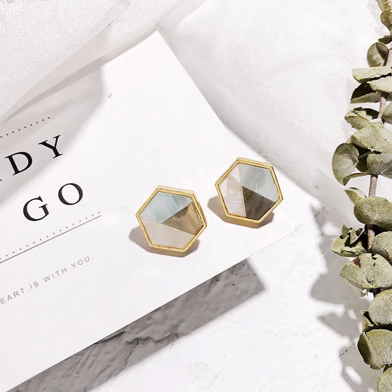 "ACRYLIC GEOMETRIC" EARRINGS D042208