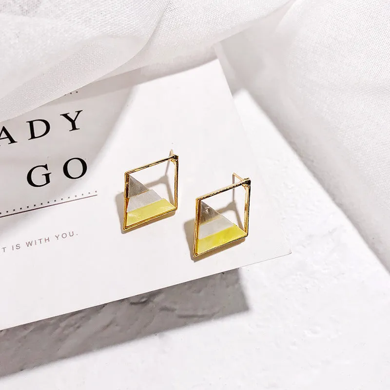 "ACRYLIC GEOMETRIC" EARRINGS D042208