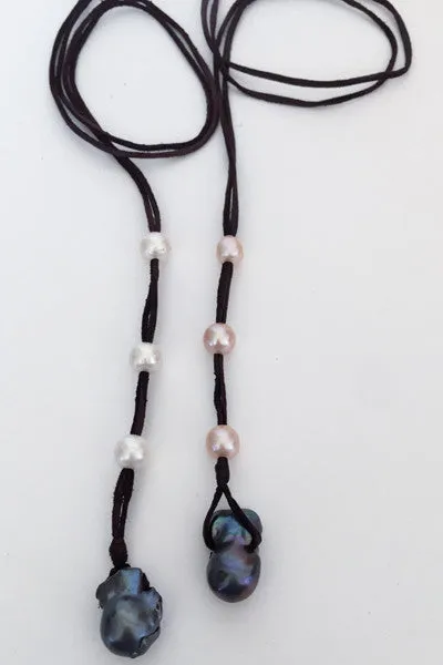 "Fired Up" Baroque & Freshwater Pearl Necklace