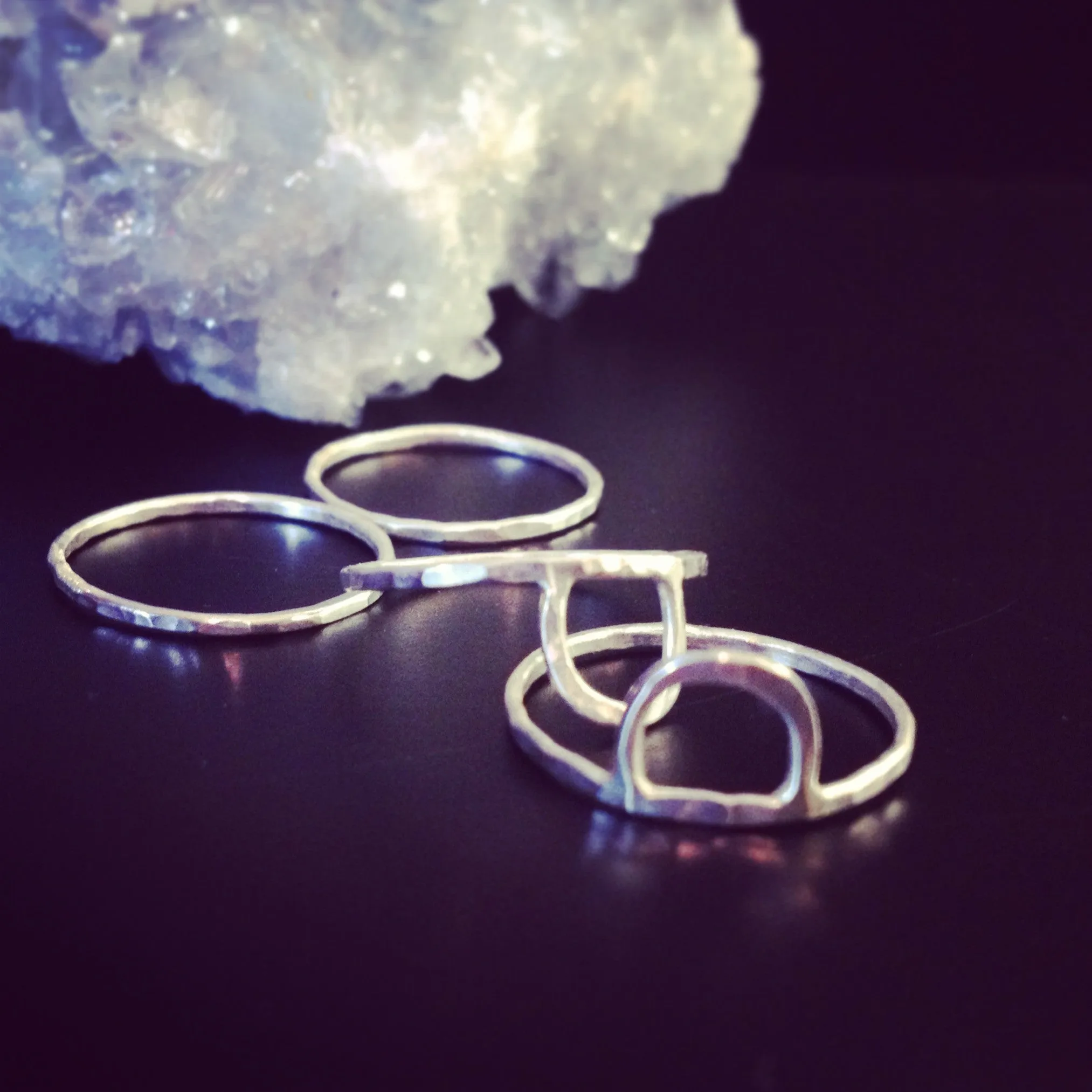 "Rising Sun" Stacking Ring Set