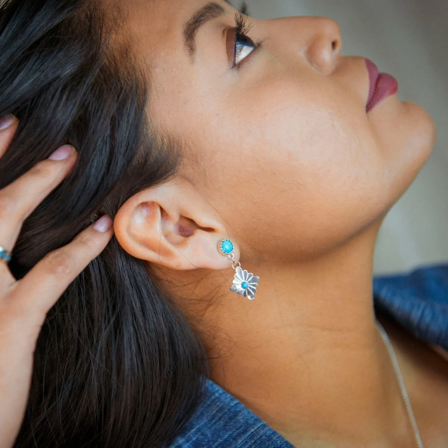 Radiante: Turquoise Stardrop Earrings