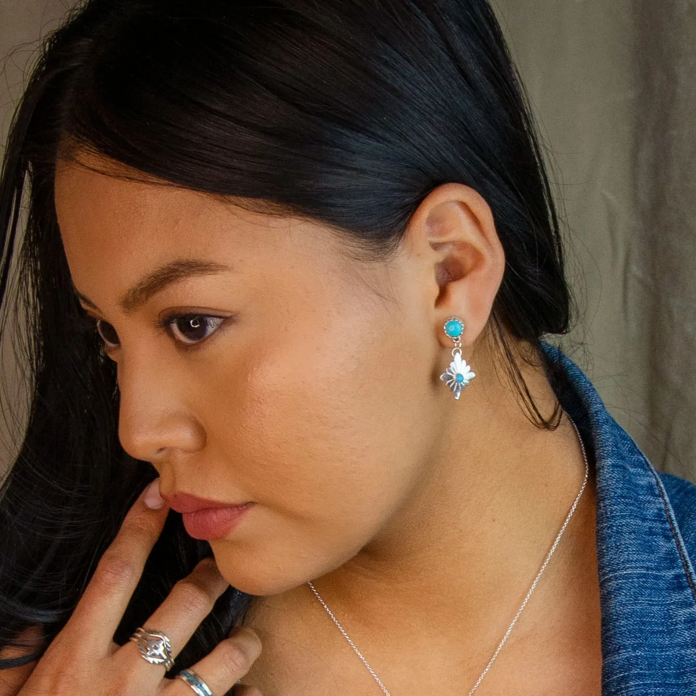Radiante: Turquoise Stardrop Earrings