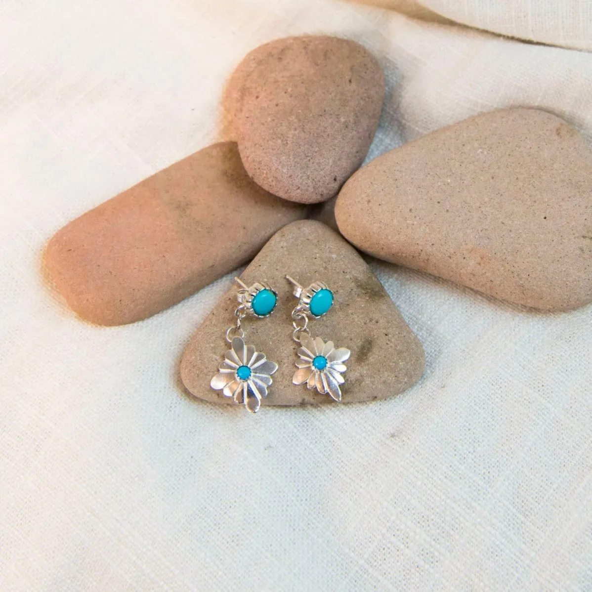 Radiante: Turquoise Stardrop Earrings