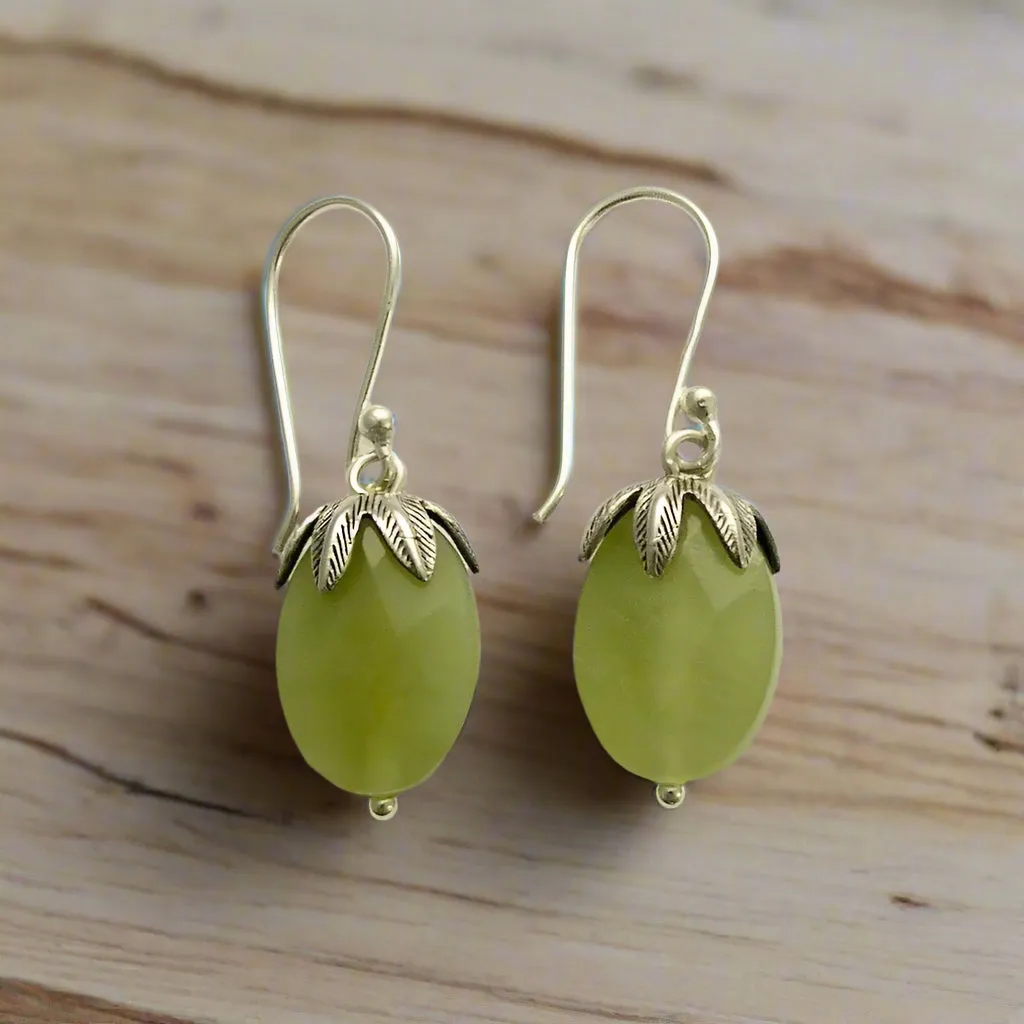 Red Carnelian Drop Earrings - Cranberries.