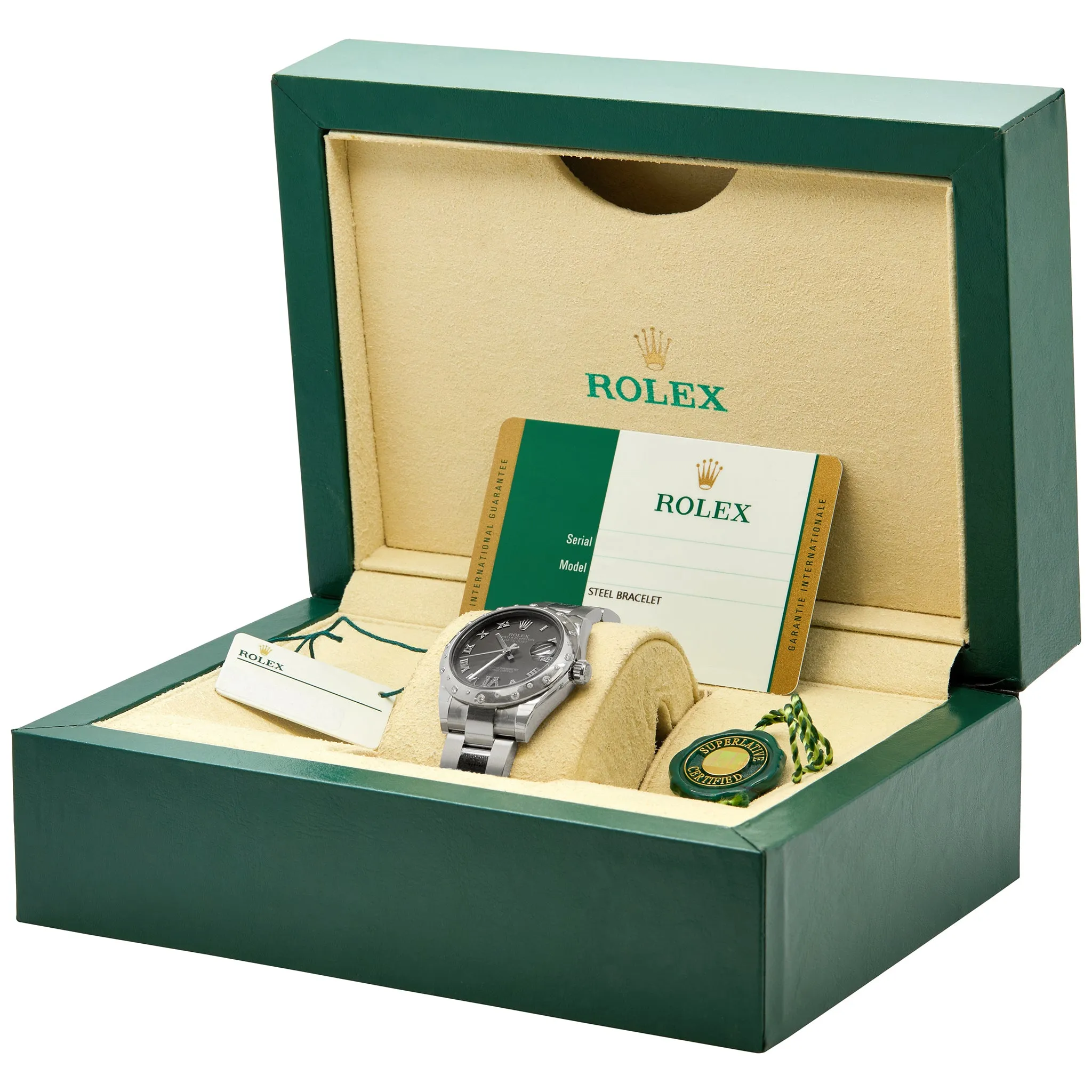 Rolex Datejust 178344 Black Dial Automatic Women's Watch