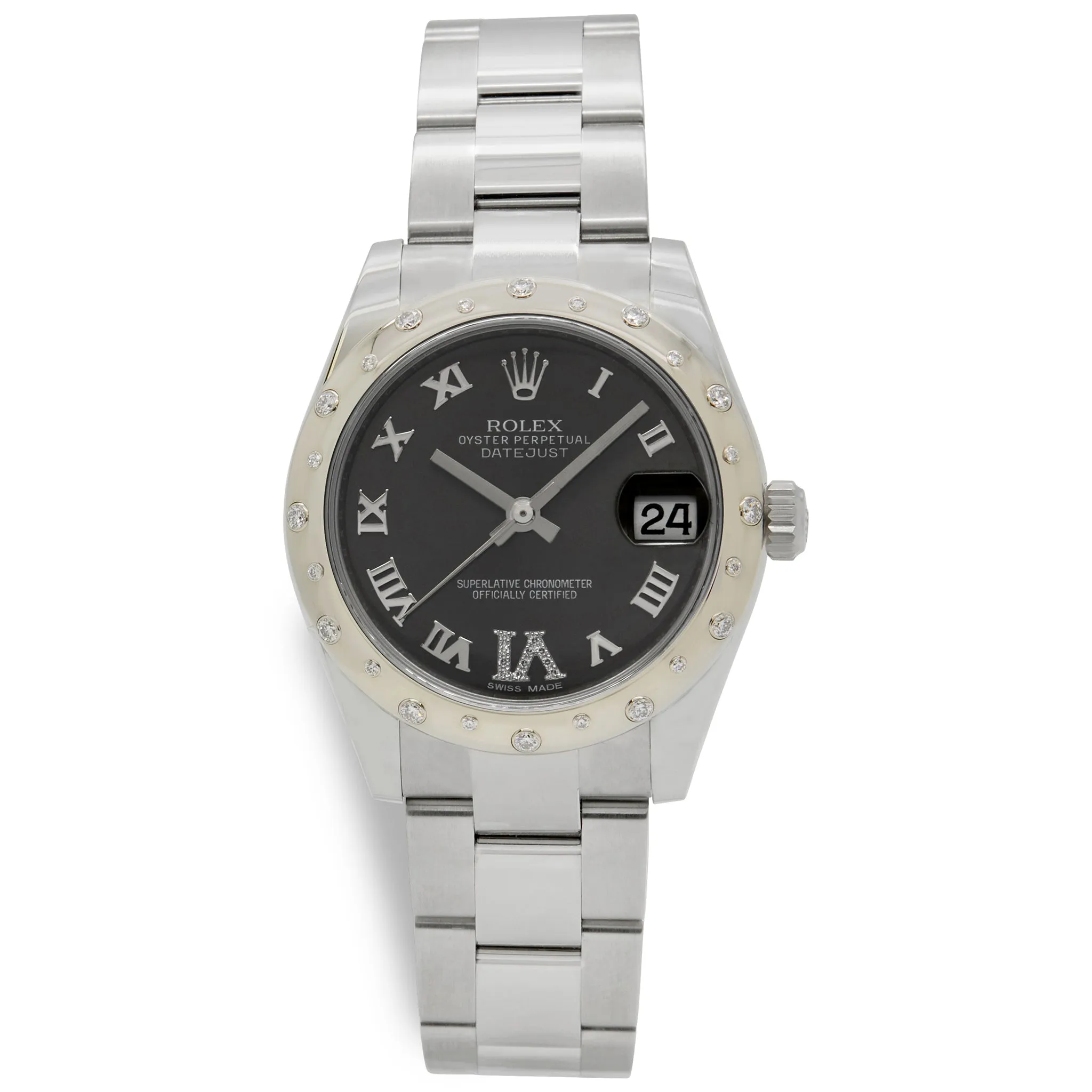 Rolex Datejust 178344 Black Dial Automatic Women's Watch