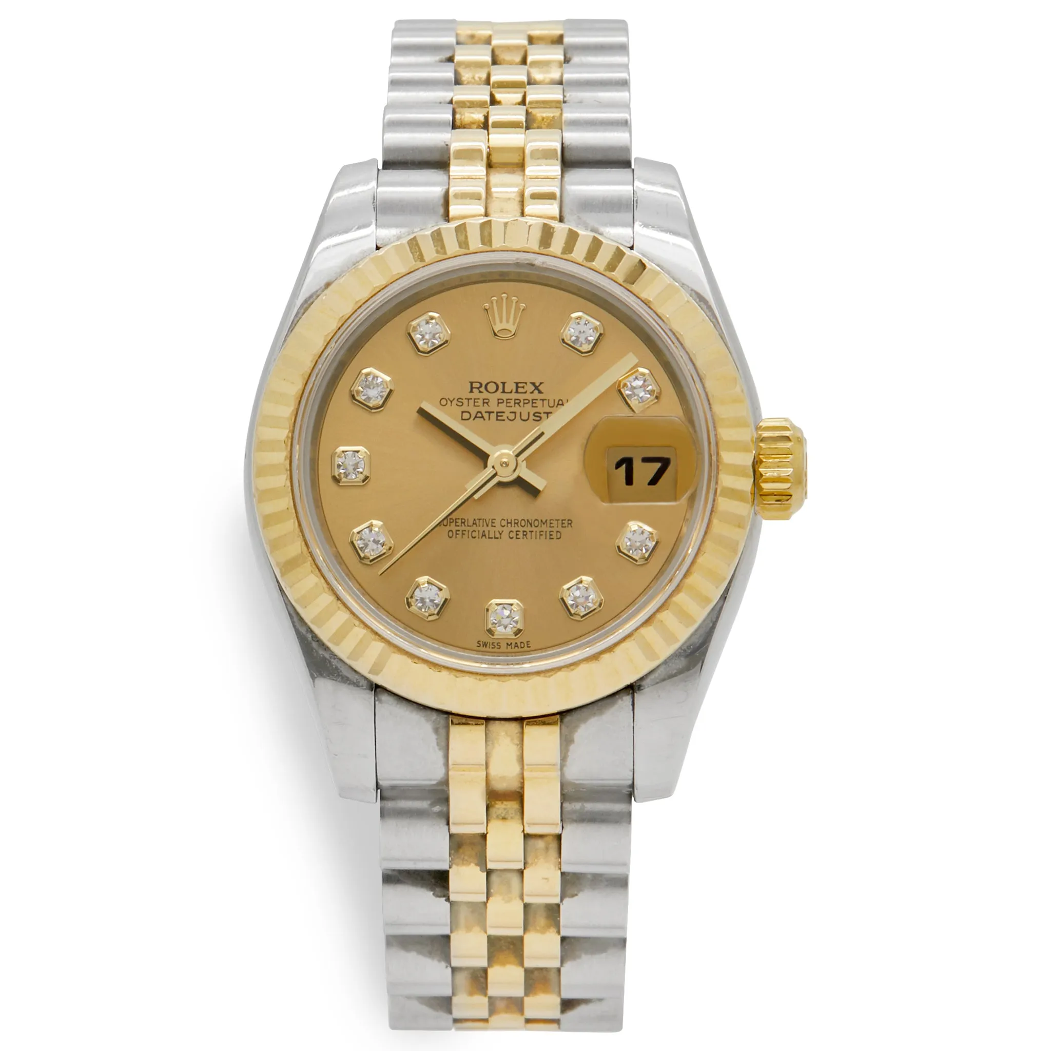 Rolex Datejust 179173 Champagne Dial Automatic  Women's Watch